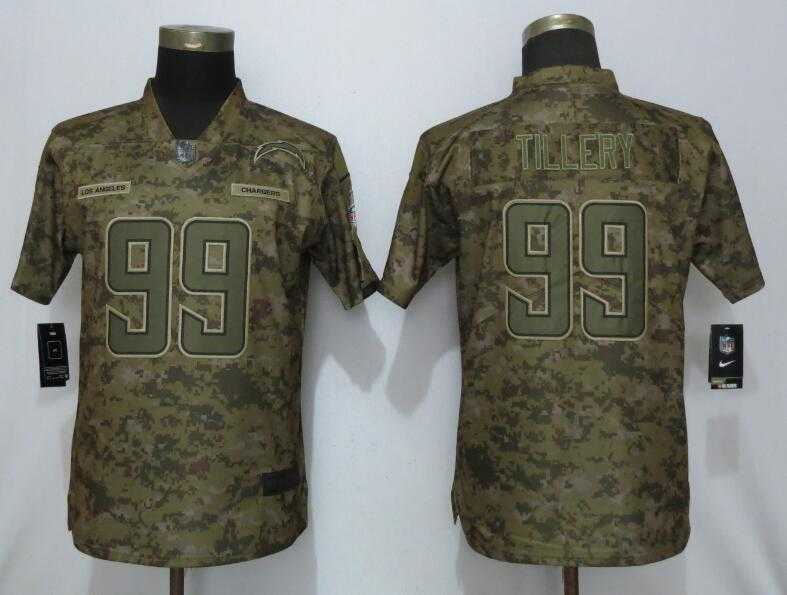 Women Nike Chargers 99 Tillery Camo Salute to Service Limited Jersey,We sell and wholesale Women Nike Chargers 99 Tillery Camo Salute to Service Limited Jersey on line form chian!